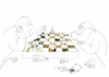 Cartoon: Schach (small) by Jan Tomaschoff tagged bürokratie