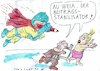Cartoon: Stabilisator (small) by Jan Tomaschoff tagged rente,krankheit,pflege,versicherung,beitragssteigerung