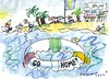 Cartoon: Strandidylle (small) by Jan Tomaschoff tagged migration,eu,flüchtlinge,mittelmeer