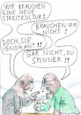 Cartoon: Streitkultur (small) by Jan Tomaschoff tagged diskussionen,streit,toleranz,fairness