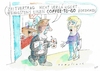 Cartoon: to go (small) by Jan Tomaschoff tagged wirtschaft,stellenabbau,krise,entlassung