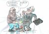 Cartoon: Wandel (small) by Jan Tomaschoff tagged handel,wandel,konflikt