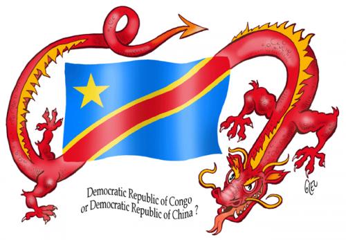 Cartoon: Congo - China (medium) by Damien Glez tagged congo,china,democratic,republic