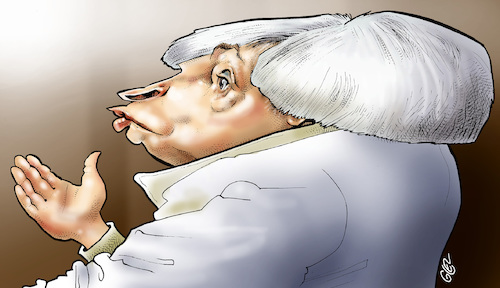 Cartoon: Janet Yellen (medium) by Damien Glez tagged janet,yellen,united,states,america,janet,yellen,united,states,america