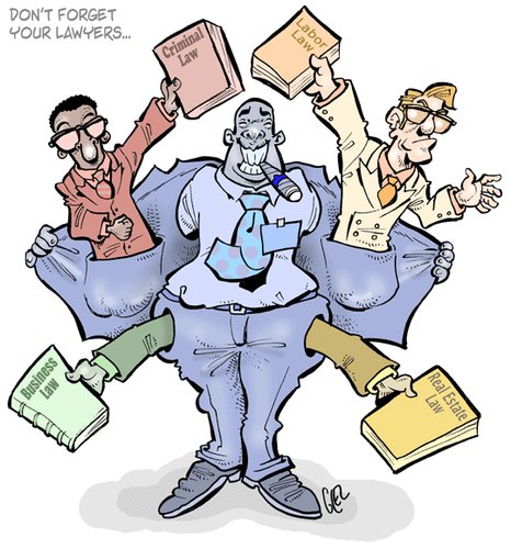 Cartoon: Lawyers (medium) by Damien Glez tagged law,justice,lawyers