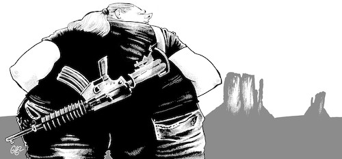 Cartoon: National Rifle Association (medium) by Damien Glez tagged national,rifle,association,united,states,america,national,rifle,association,united,states,america