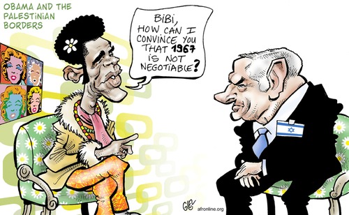 Cartoon: Obama (medium) by Damien Glez tagged barack,obama,palestina,palestine