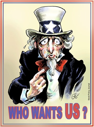 Cartoon: US? (medium) by Damien Glez tagged usa
