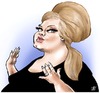 Cartoon: Adele (small) by Damien Glez tagged adele singer music