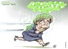 Cartoon: Angela (small) by Damien Glez tagged angela,merkel,grüne,wahlen