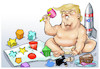 Cartoon: Baby Trump (small) by Damien Glez tagged donald,trump,united,states,america,president