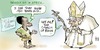 Cartoon: Benoit XVI. (small) by Damien Glez tagged pope,benoit,africa
