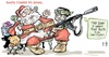 Cartoon: M23 Enfants Soldats (small) by Damien Glez tagged goma,congo,m23,enfants,soldats,xmas,christmas,santa,claus