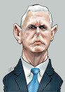Cartoon: Mike Pence (small) by Damien Glez tagged mike,pence,vice,president,united,states,america