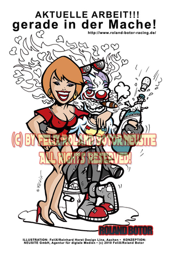 Cartoon: Cartoon Avatar Roland Botor (medium) by FeliXfromAC tagged botor,roland,mann,clown,rauchen,smoke,motorsport,girl,frau,mädchen,sexy,cool,cooles,neusite,rennfahrer,horror,humor,character,cartoon,mascot,figuren,sympathie,comiczeichner,zeichner,comic,illustrator,illustration,aachen,line,design,horst,reinhard,alias