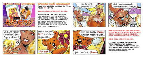 Cartoon: CoolBear ComiX Handy Sample (medium) by FeliXfromAC tagged coolbear,comix,erotainment,felix,alias,reinhard,horst,design,line,the,pin,up,girls,erotic,erotik,comic,comicstrip,iphone,handy,logo,aachen,illustration,illustrator