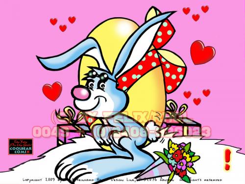 Cartoon: Happy Easter-Frohe Ostern 33 (medium) by FeliXfromAC tagged nice,animals,tiere,tier,logos,sympathiefiguren,mascots,wallpapers,characters,characterdesign,figuren,hey,felix,comic,cartoon,illustration,melde,dich,whimsical,alias,reinhard,horst,design,line,red,love,herzen,beziehung,aachen,hase,rabbit,hare,ostern,easter