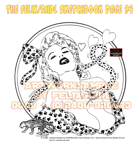 Cartoon: The FeliX Pin up Girls! (medium) by FeliXfromAC tagged pin,felix,the,girls,pinup,art,poster,aachen,nrw,germany,erotic,erotik,felixfromac,crazy,gun,zeichner,comiczeichner,comic,illustration,line,bw,sw,waerten,waiting,south,of,border,50th,mexico,call,telfon,anruf,sexy,girl,peppita,frazzetta,illustrator,coolbär,