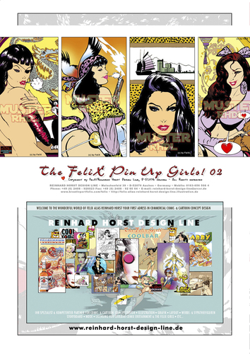 Cartoon: The Free FeliX Pin Up E-Book 2 (medium) by FeliXfromAC tagged felix,alias,reinhard,horst,aachen,design,line,felixfromac,horstmeister,bad,girls,coolbear,comix,erotainment,pin,up,pinup,the,illustration,retro,action,illustrator,nrw,germany