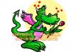 Cartoon: Dragons in Love 10 (small) by FeliXfromAC tagged nice,animals,tiere,tier,logos,stockart,sympathiefiguren,mascots,wallpapers,characters,characterdesign,figuren,whimsical,felix,alias,reinhard,horst,design,line,drache,dragon,red,love,herzen,beziehung,flowers,blume