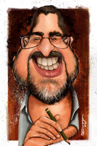 Cartoon: Amorim - cartoonist (medium) by Tiaggo Gomes tagged amorim,caricatura,tiaggo,caricature