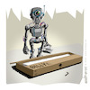 Cartoon: Robot AI Challenge (small) by Jo Drathjer tagged drathjer,robot,ai,ki,roboter,künstliche,intelligenz,artificial,intelligence