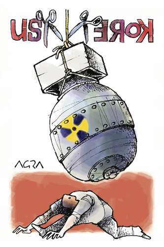 Cartoon: BOOM!! (medium) by AGRA tagged war,conflict,nuclear