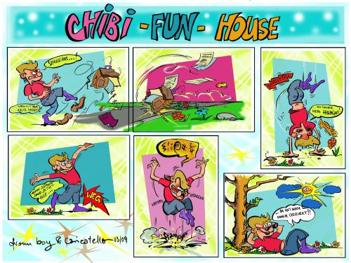 Cartoon: ChibiFunHouseComic (medium) by cartoonist_egon tagged chibi,chile,scool