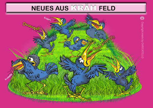 Cartoon: KRÄHENtoonFolge2 (medium) by cartoonist_egon tagged krähen,rabenvögel,tiere,vögel