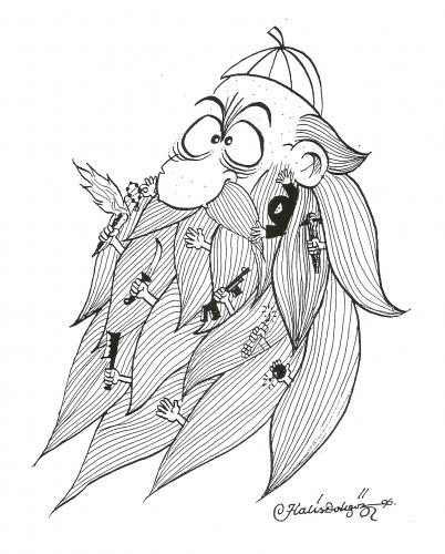 Cartoon: fanaticism fundamentalism (medium) by halisdokgoz tagged fanaticism,fundamentalism