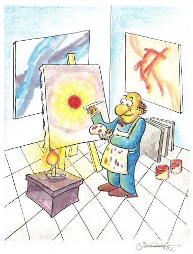 Cartoon: painter (medium) by halisdokgoz tagged painter