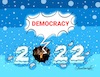 Cartoon: Democracy dies in darkness (small) by halisdokgoz tagged happy,new,years