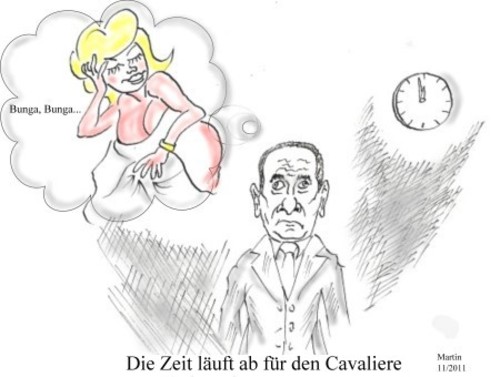 Cartoon: Die Uhr läuft ab für... (medium) by quadenulle tagged cartoon