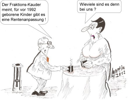 Cartoon: Rentenanpassung (medium) by quadenulle tagged cartoon