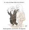 Cartoon: Der Beißer (small) by quadenulle tagged politik,bundestag,bundeskanzlerin,oppsition,anton,hofreiter,debatte
