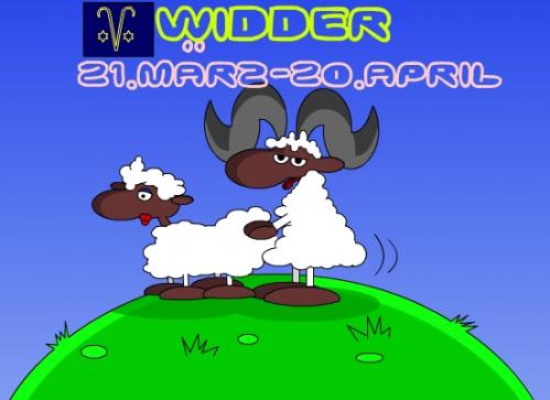 Cartoon: Widder (medium) by Tricomix tagged sternzeichen,geburtstag,widder,himmel,sonne,mond