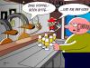 Cartoon: Vollrausch (small) by Tricomix tagged kneipe,tresen,wirt,bier,doppelbock,eckkneipe,bar