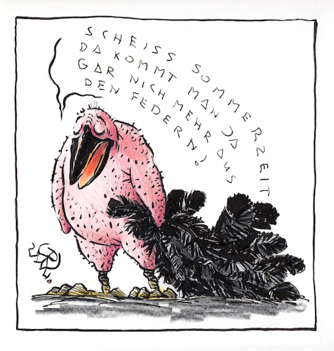 Cartoon: Sommerzeit (medium) by RAWU tagged zeitumstellung,sommerzeit
