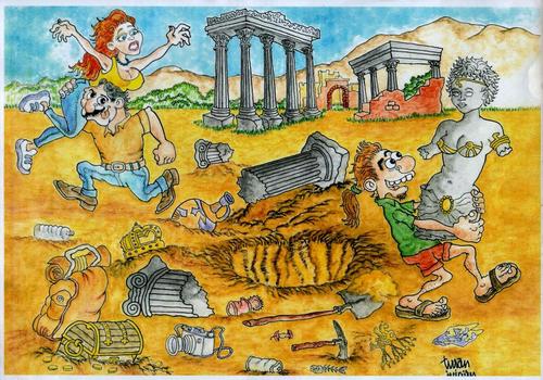 Cartoon: Cultural Heritage (medium) by cankus tagged ephesus