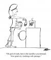 Cartoon: Domestic Gods (small) by pinkhalf tagged cartoon,home,woman,wash