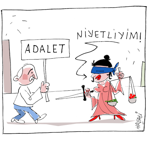 Cartoon: Justitia fastet (medium) by Hayati tagged justiz,adalet,judget,gerechtigkeit,demokratie,demokrasi,tuerkei,tuerkiye,chp,hayati,boyacioglu,berlin,justiz,adalet,judget,gerechtigkeit,demokratie,demokrasi,tuerkei,tuerkiye,chp,hayati,boyacioglu,berlin