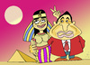 Cartoon: Ägyptenade (small) by Hayati tagged ägypten misir piramid piramit pyramid piramide husnu mubarak egypt egyptn humor hayati boyacioglu test