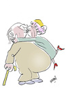 Cartoon: Anton und Hilde (small) by Hayati tagged anton,und,hilde,ungleiche,paare,cift,yaslilik,liebe,im,alter,ask,hayati,boyacioglu