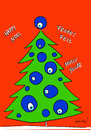 Cartoon: Frohes Fest (small) by Hayati tagged noel,weihnachten,fest,weihnachtsbaum,nazar,boncugu,hayati,boyacioglu,berlin