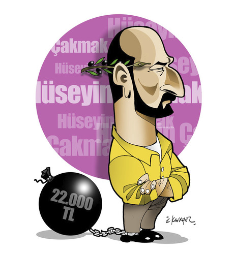 Cartoon: CARTOONIST HÜSEYIN CAKMAK (medium) by donquichotte tagged ckmk