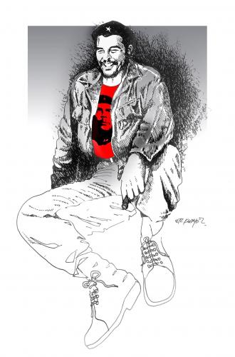 Cartoon: CHE GUEVARA (medium) by donquichotte tagged che2