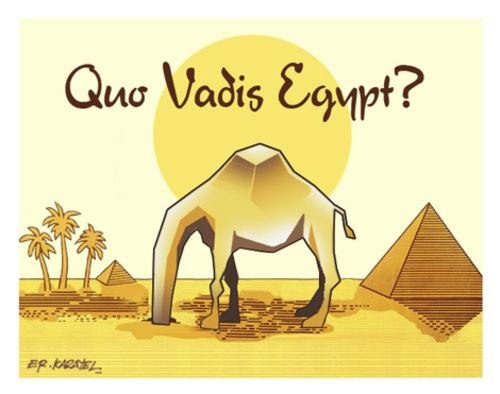 Cartoon: QUO VADIS EGYPT? (medium) by donquichotte tagged egypt