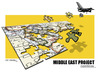 Cartoon: MIDDLE EAST PROJECT CONTINUE... (small) by donquichotte tagged mddlest