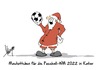Cartoon: Fussballmaskottchen (small) by Marcus Gottfried tagged fussball,maskottchen,glücksbringer,katar,2022,weltmeisterschaft,wm,nikolaus,weihnachtsmann,weihnachten,xmas,marcus,gottfried,cartoon,karikatur