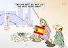 Cartoon: Neues Schild (small) by Marcus Gottfried tagged spanien,rettungsschirm,europa,schulden,finanzkrise,krise,madrid,geld,bettler,almosen,münzen,schild,pappschild,tafel,rechtum,armut,penner